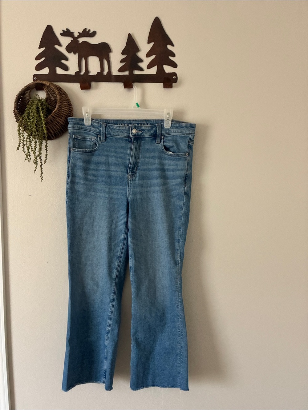 American Eagle Kick Boot Crop jeans